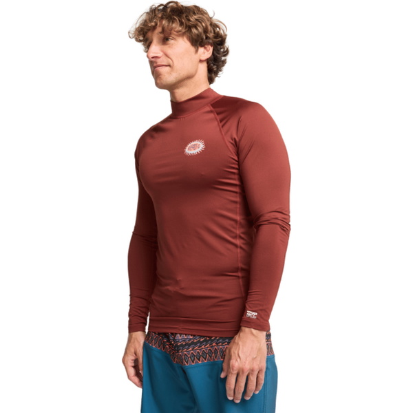 2026 Billabong Heren Heruitgave Lycra-vest Met Lange Mouwen EBYWR03026 - Burnt Red